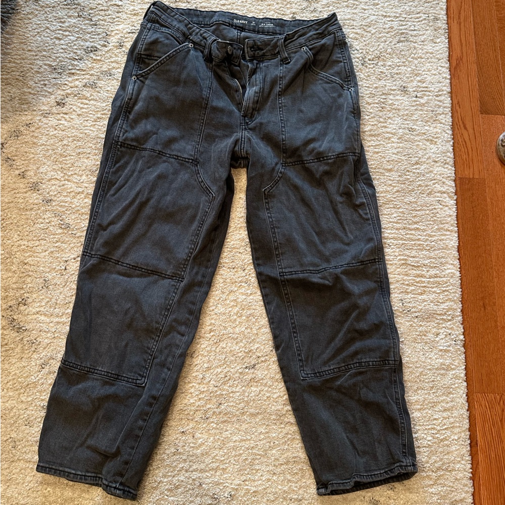 Old Navy Dark Gray/Black O.G. Loose Jeans